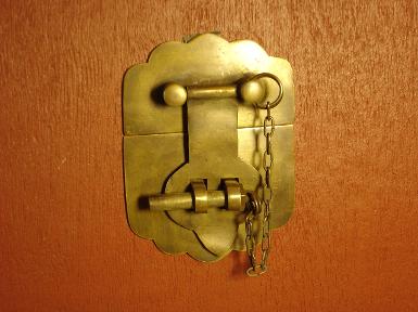 Brass door handle Code Q.013 L: 105mm W: 80mm